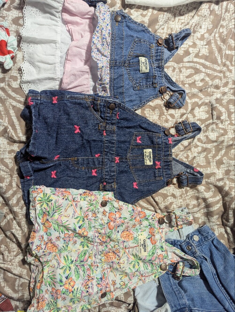 OshKosh B'gosh Bundle Of Short Overalls/Dress